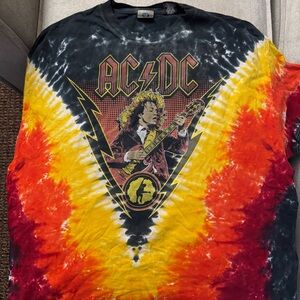 Liquid Blue AC/DC Tie/Dye T-Shirt 4XL Big